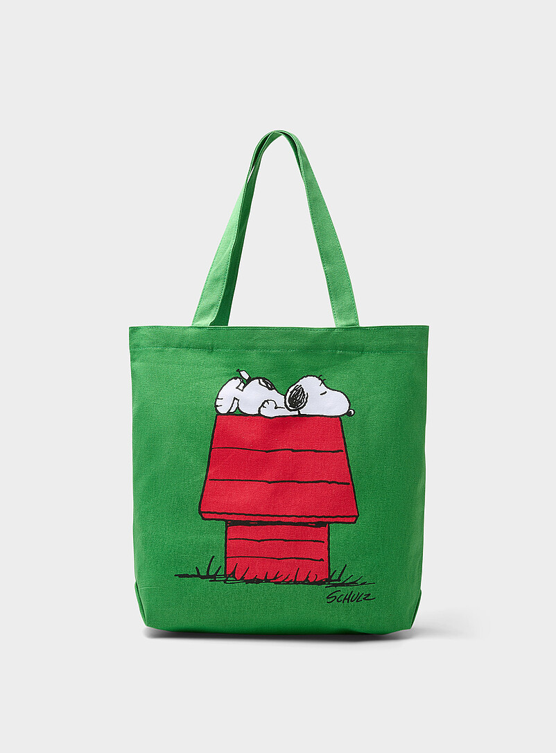 Snoopy lounging tote product image (primary)