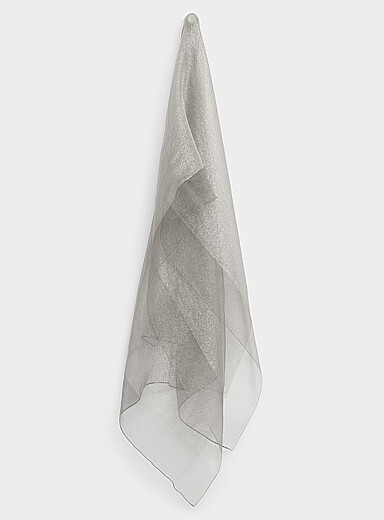 Shimmery organza lightweight scarf