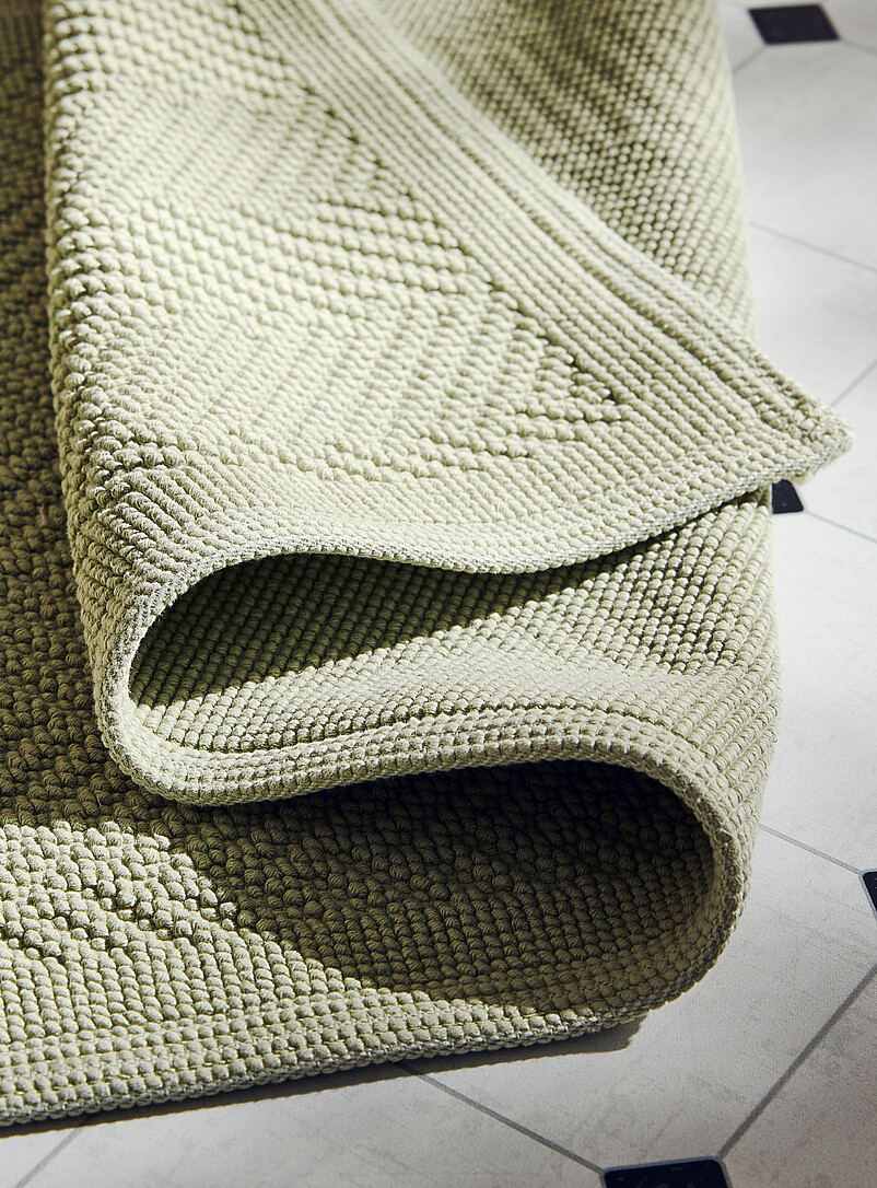 Embossed knots chevron bath mat 50 x 80 cm product image 2