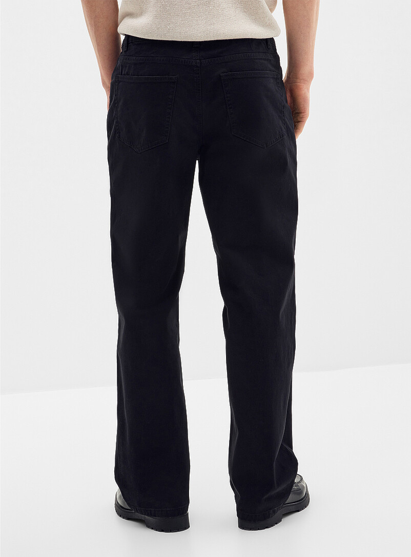 Le 31: Le pantalon 5 poches extensible <b>Coupe New York - Droite</b> Noir pour homme