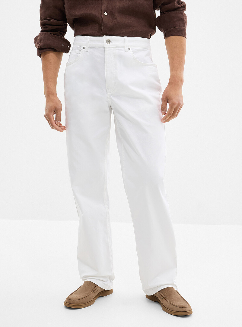 Le 31: Le pantalon 5 poches extensible <b>Coupe New York - Droite</b> Noir pour homme