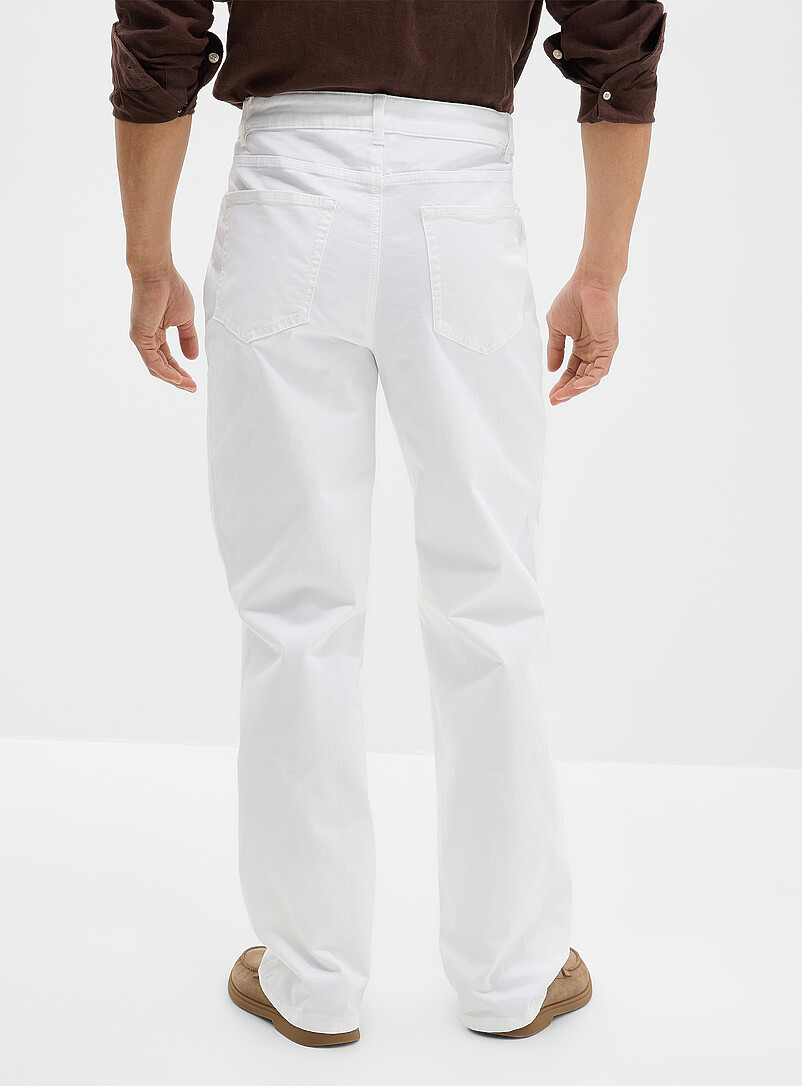 Le 31: Le pantalon 5 poches extensible <b>Coupe New York - Droite</b> Noir pour homme