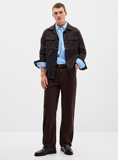 Le 31: Le pantalon 5 poches extensible <b>Coupe New York - Droite</b> Brun pour homme