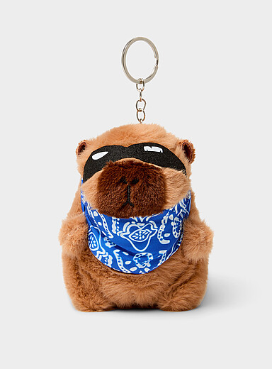 Le porte-cl&eacute;s breloque capybara ninja XL
