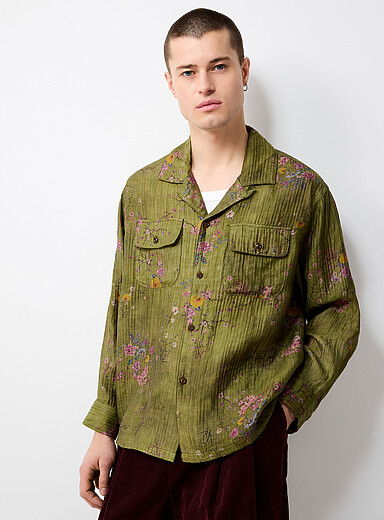 La chemise fluide vignes florales