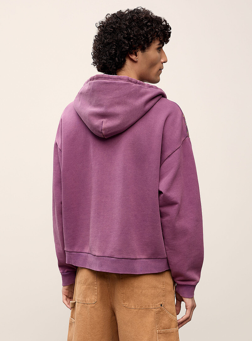 Scarf pattern zipped hoodie | Found | | Simons