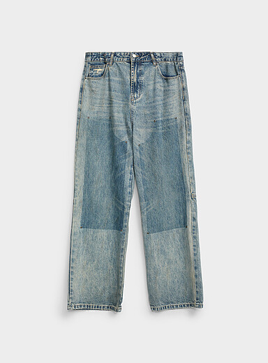 Found Blue Worker-style jean Loose fit for men