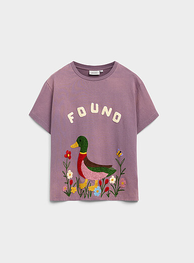Le t-shirt canard floral