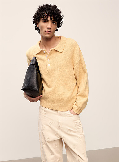 Le polo tricot ma&iuml;s