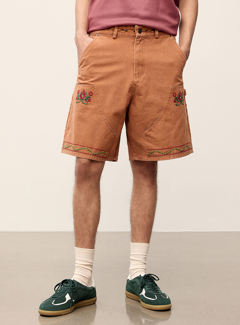 Floral embroidery worker Bermudas product image 2
