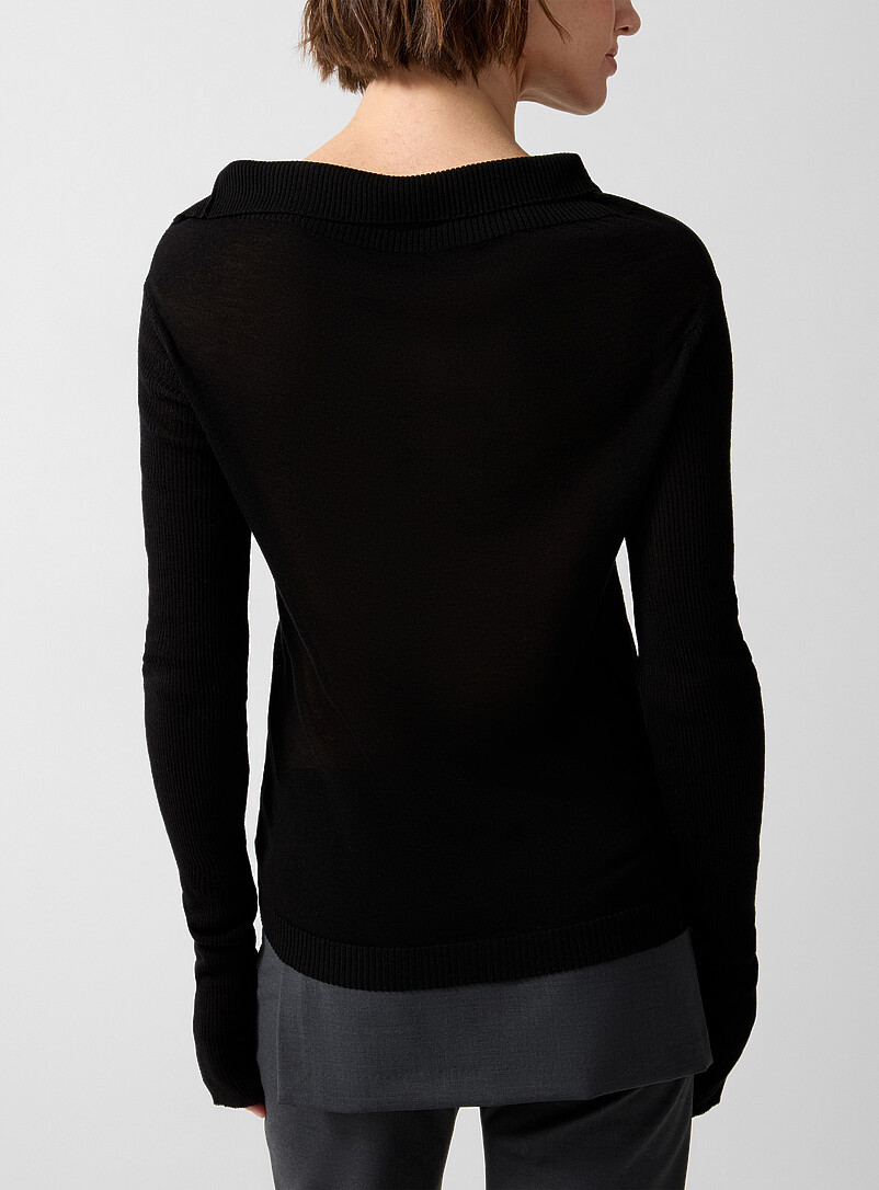 Igna diagonal buttoning sweater product image 3
