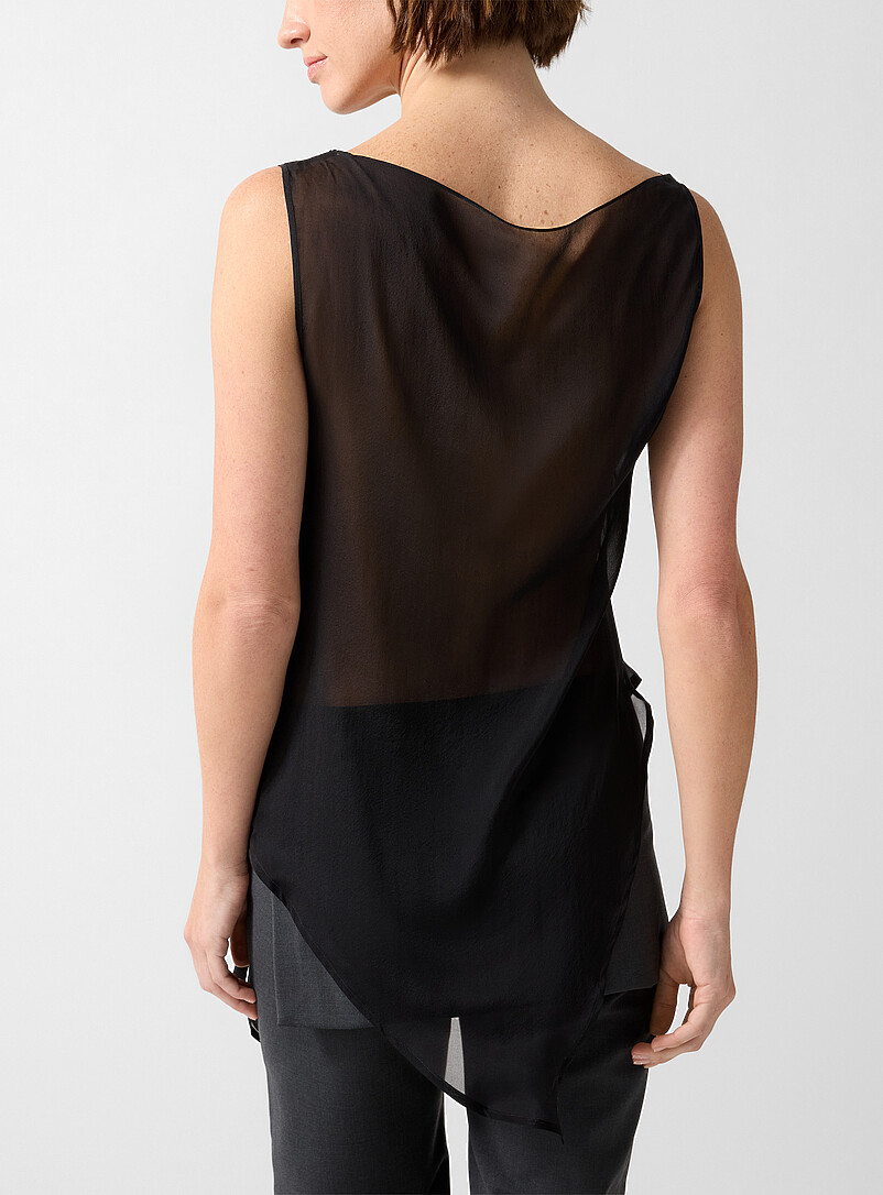 Sato asymmetrical silk blouse product image 3