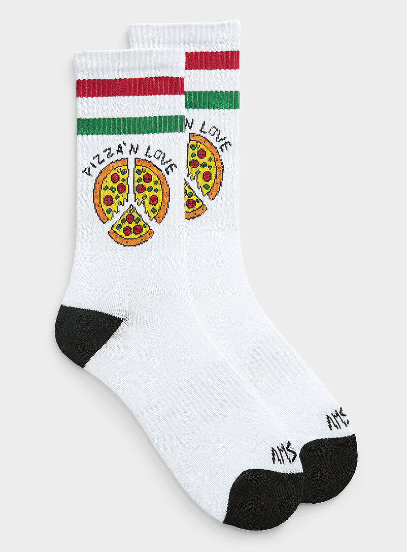 Pizza 'n Love Ribbed Socks