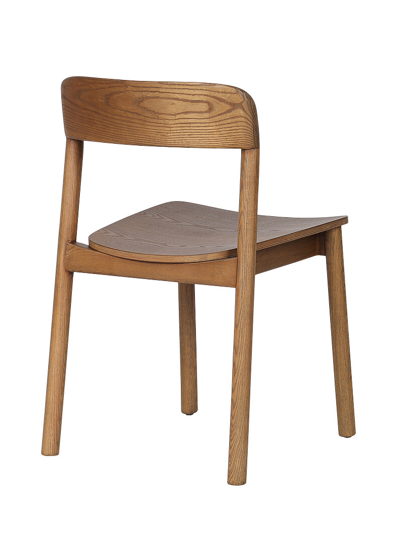 Minimalist wood dining chairs Set of 4 product image 3
