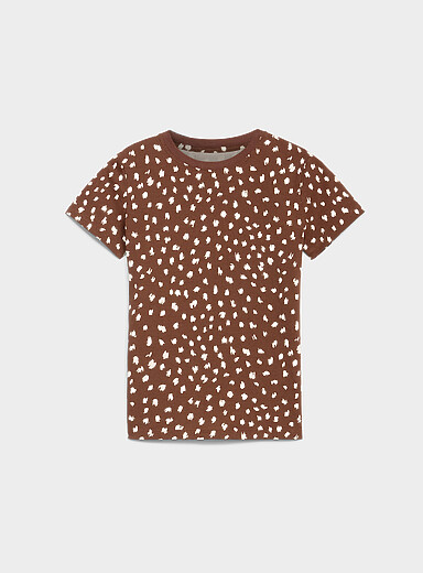 Twik: Le t-shirt coton biologique &agrave; motif <b>Coupe tr&egrave;s ajust&eacute;e</b> Z&egrave;bre pour femme