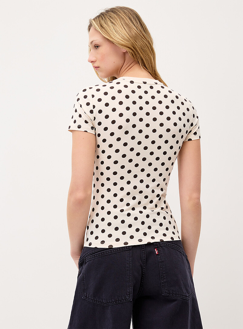 Twik: Le t-shirt coton biologique &agrave; motif <b>Coupe tr&egrave;s ajust&eacute;e</b> Bambi pour femme