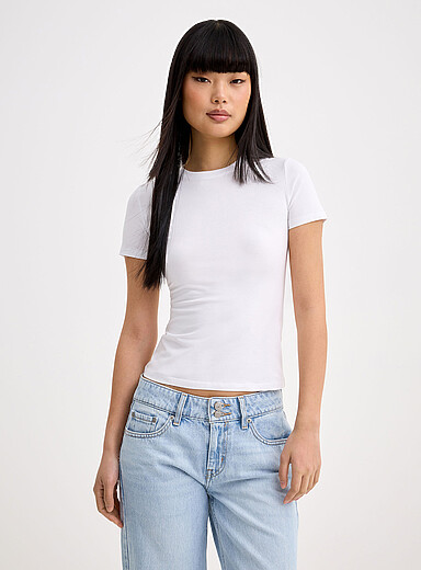 Le t-shirt coton biologique <b>Coupe tr&egrave;s ajust&eacute;e</b>