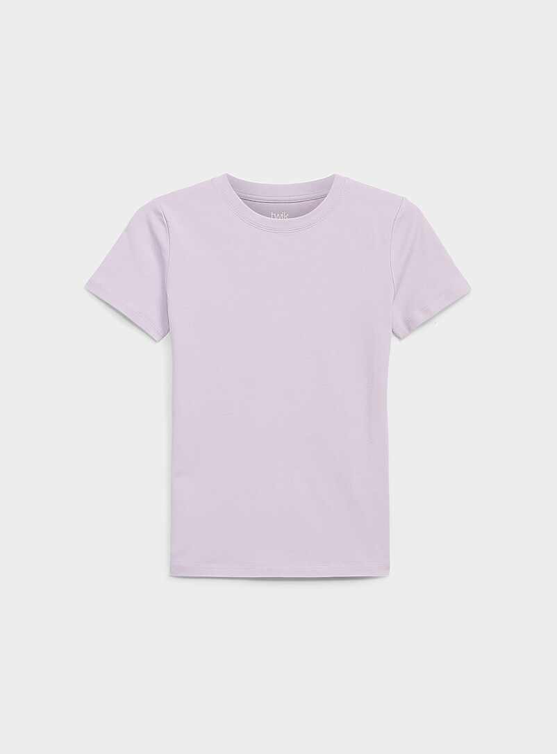 Twik: Le t-shirt coton biologique <b>Coupe tr&egrave;s ajust&eacute;e</b> Noir pour femme