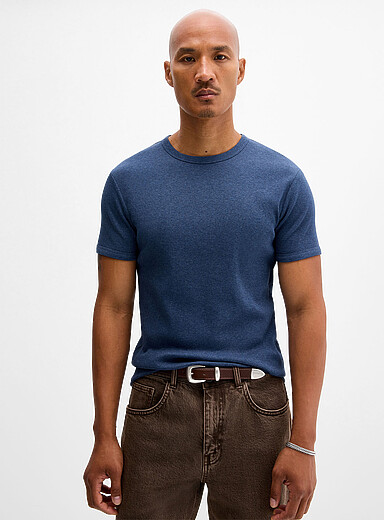 Le t-shirt jersey c&ocirc;tel&eacute; <b>Coupe ajust&eacute;e</b>