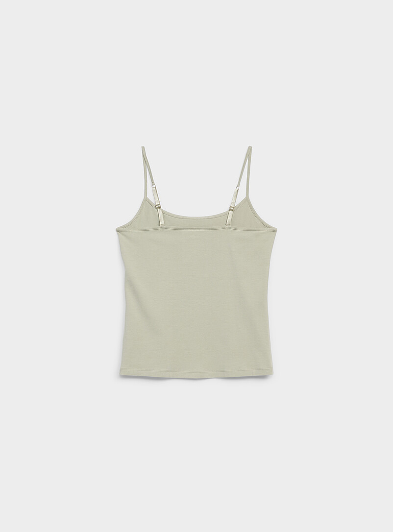 Twik: La camisole ajust&eacute;e fines bretelles Noir pour femme