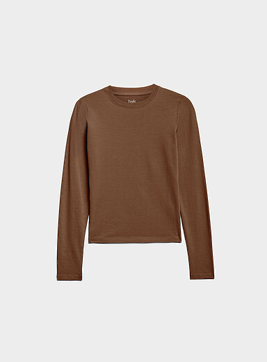 Le t-shirt ajust&eacute; manches longues