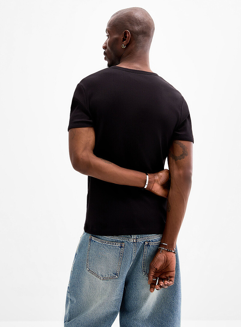 Ribbed jersey T-shirt Muscle fit product image 3