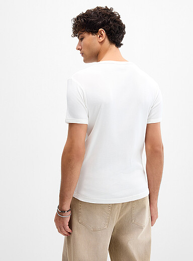 Ribbed Henley T-shirt <b>Muscle fit</b>