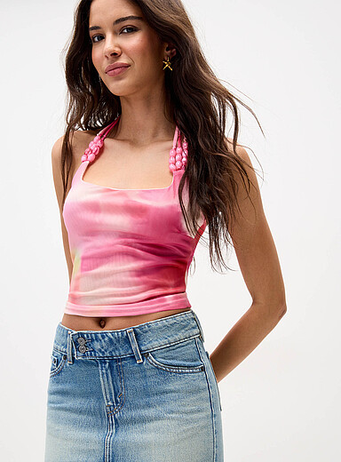 La camisole licou filet billes