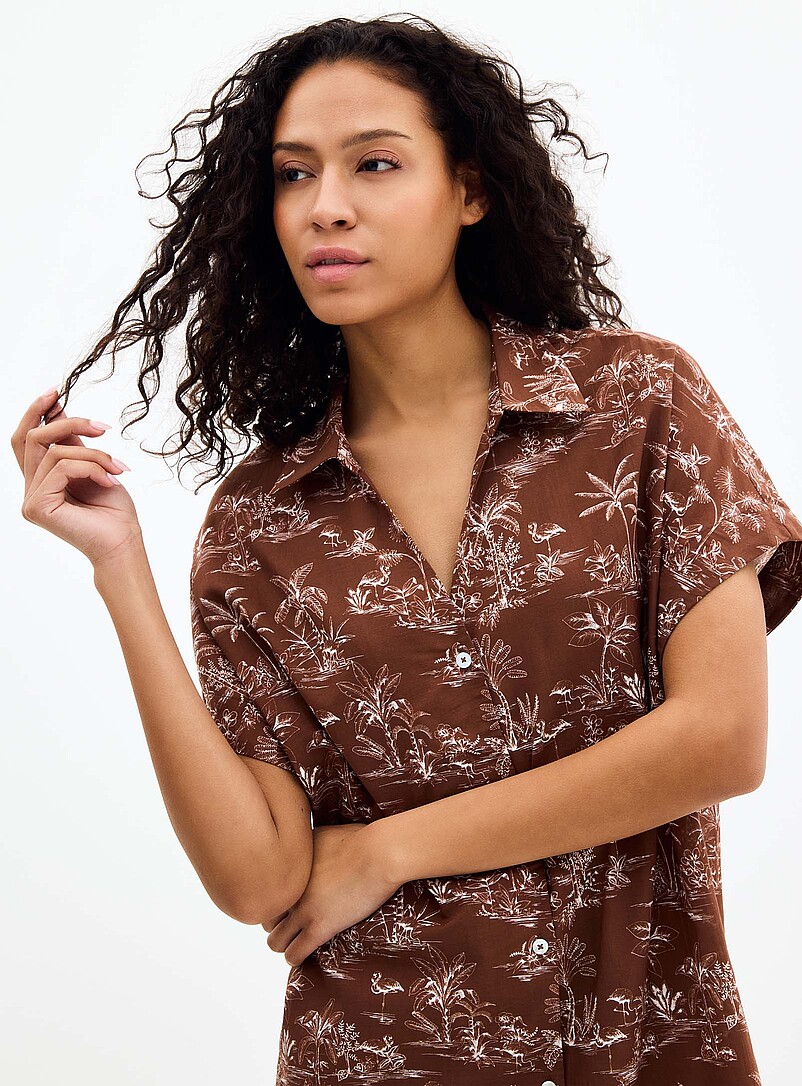 Tropical expression flowy nightshirt product image 2