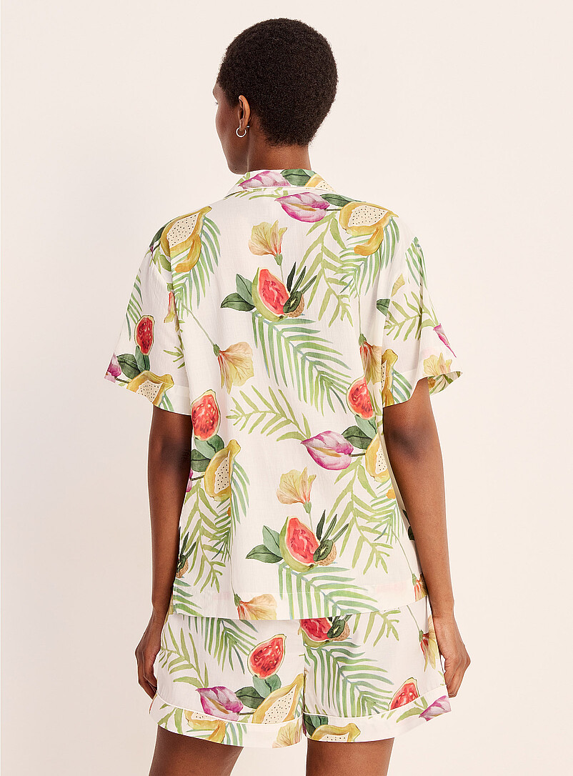 Tropical expression flowy piped pyjama set product image 3
