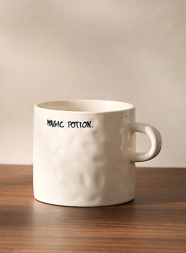 Anna + Nina White Magic Potion embossed mug