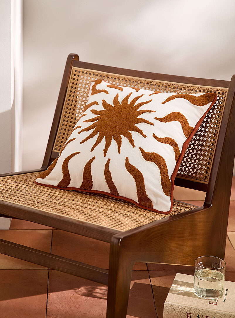 Sunset bouclé removable-cover cushion 45 x 45 cm product image (primary)