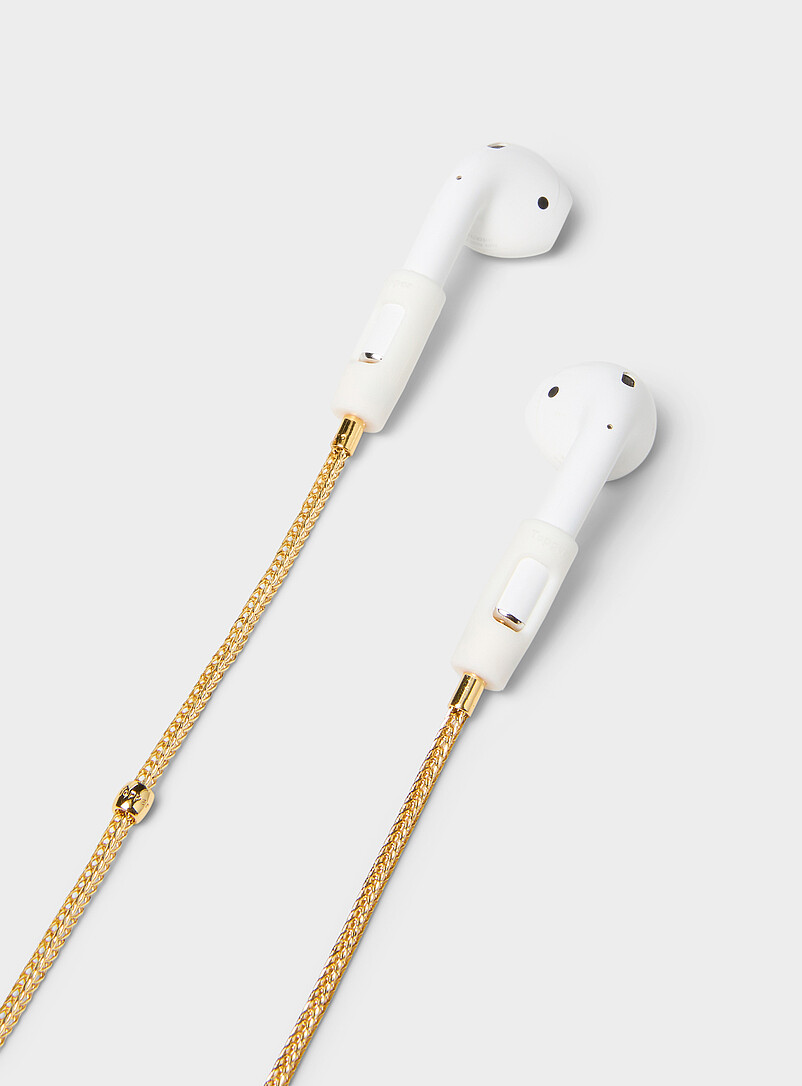 18-carat gold AirPods chain product image 2