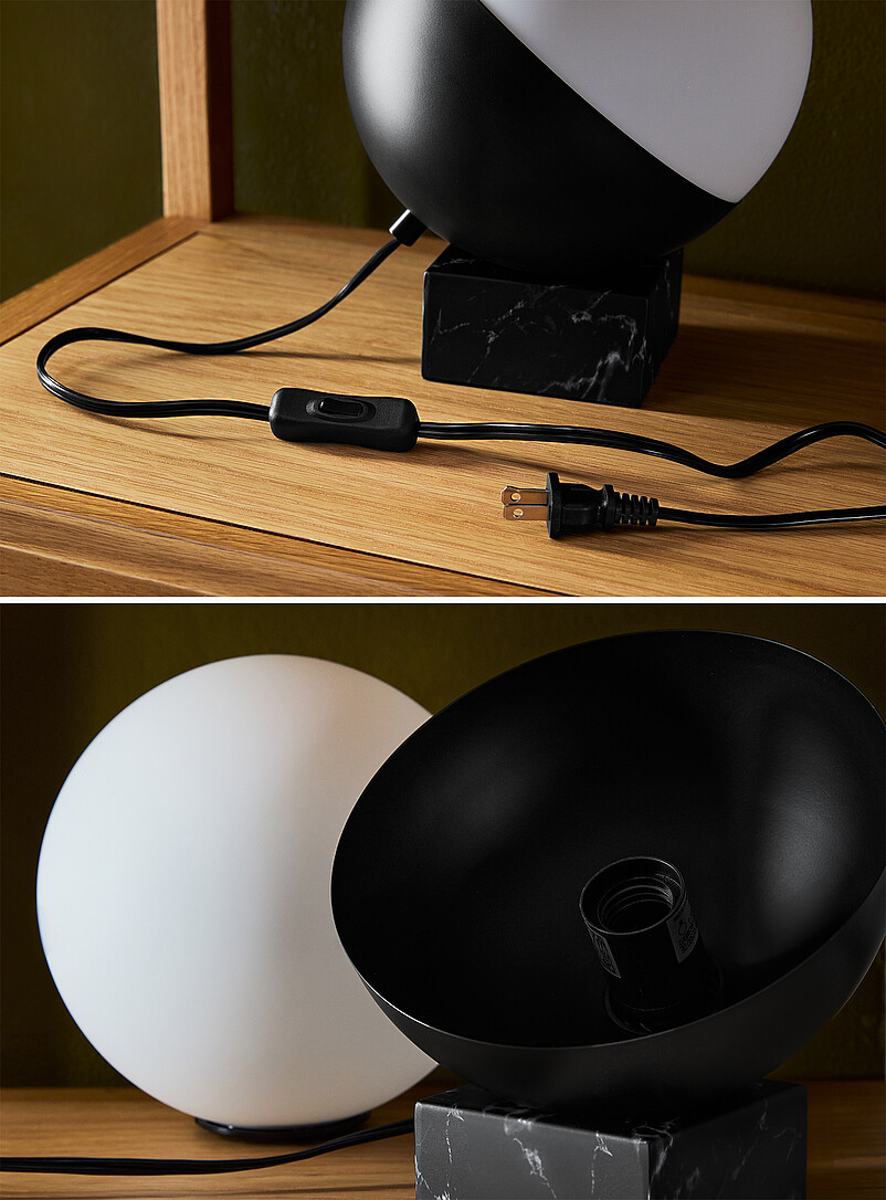 Glass dome table lamp product image 3