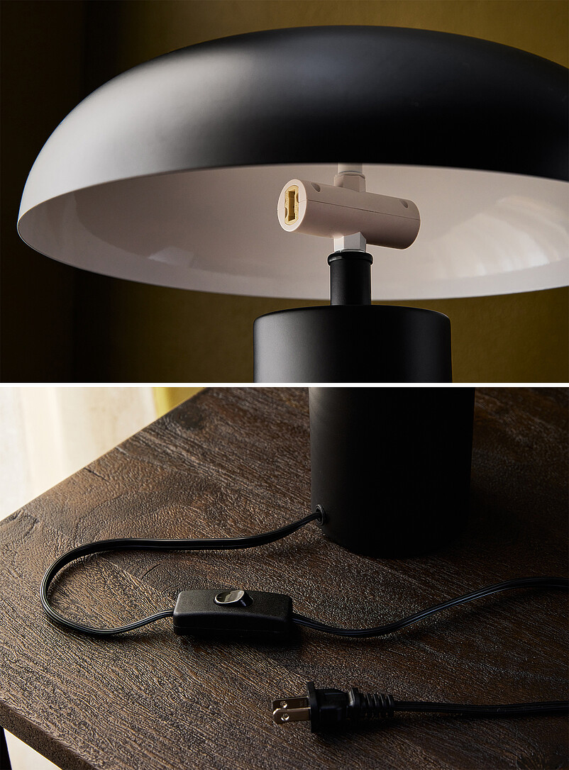 Round metal table lamp product image 3