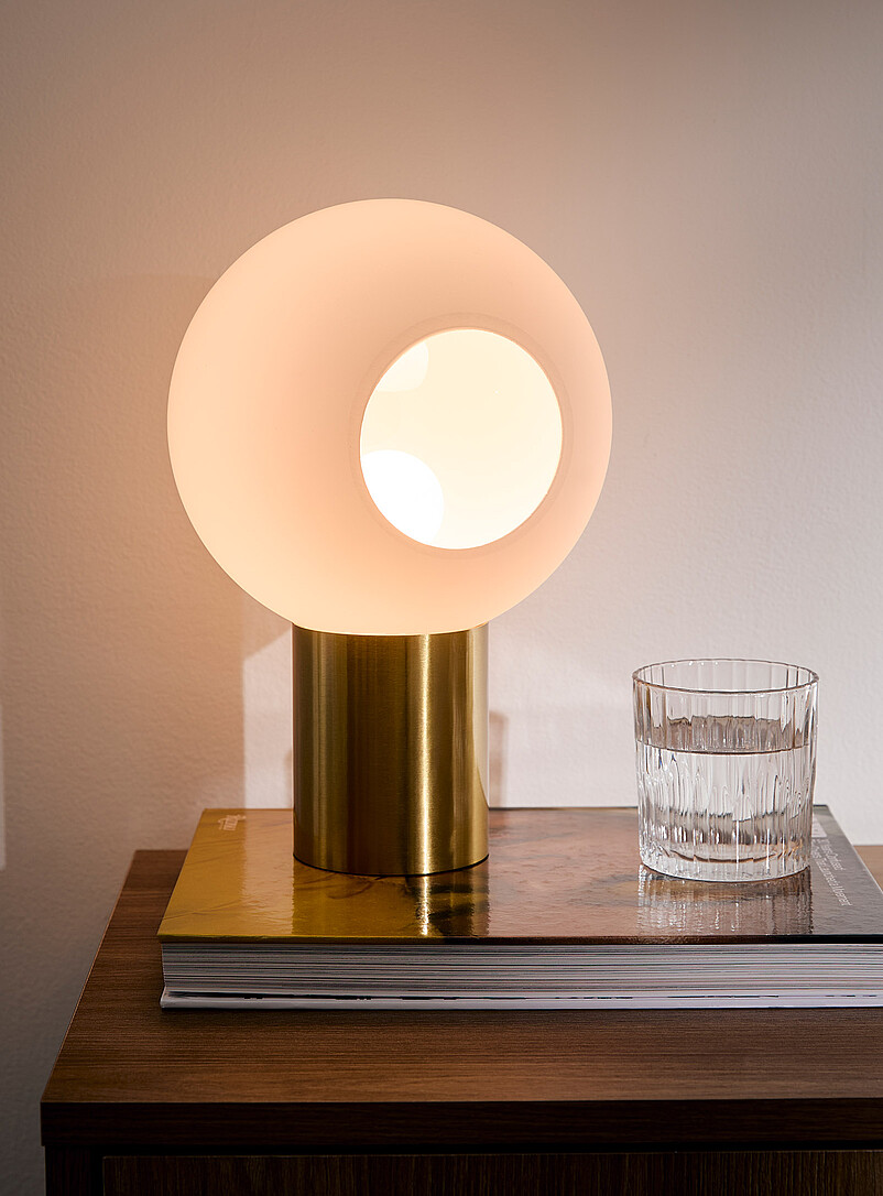 Openwork globe table lamp product image (primary)