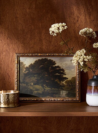 Sous l'arbre ancien retro art print