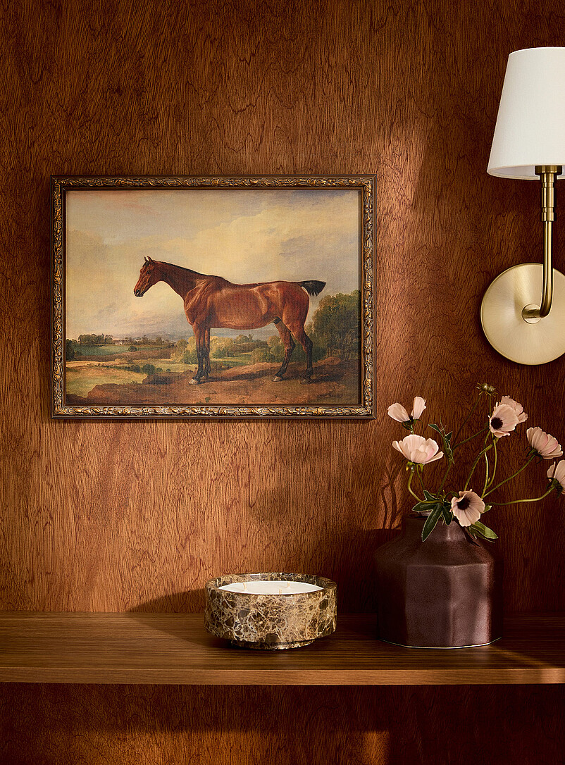 Majesté équestre retro art print product image (primary)