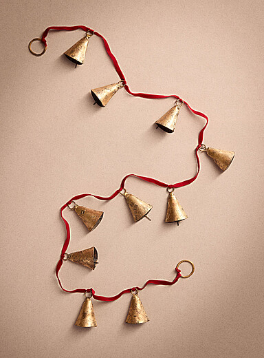 La guirlande velours cloches anciennes <b>Collection de No&euml;l</b>