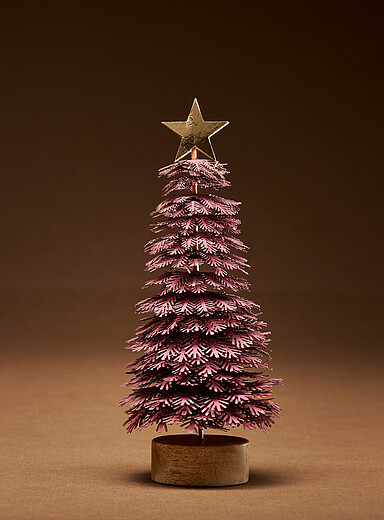 Le sapin d&eacute;coratif papier et bois <b>Collection de No&euml;l</b>