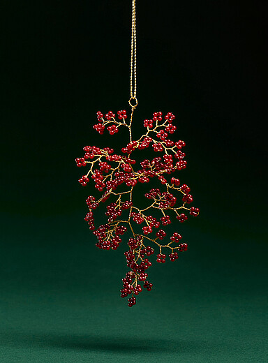 L'ornement grappe de baies rouges <b>Collection de No&euml;l</b>