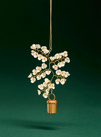 L'ornement d&eacute;licates fleurs <b>Collection de No&euml;l</b>