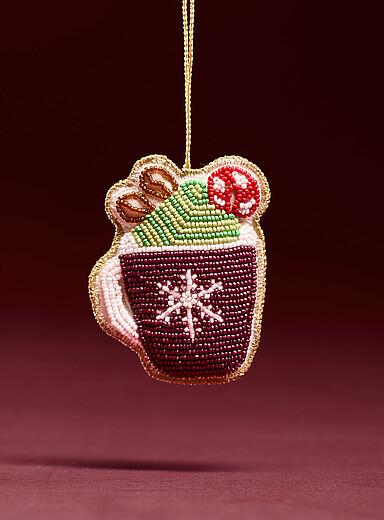 L'ornement billes chocolat chaud festif <b>Collection de No&euml;l</b>