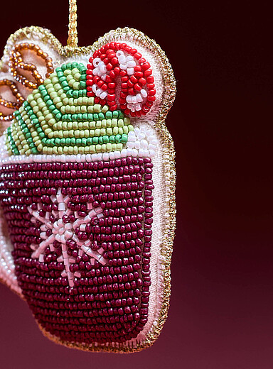 L'ornement billes chocolat chaud festif <b>Collection de No&euml;l</b>