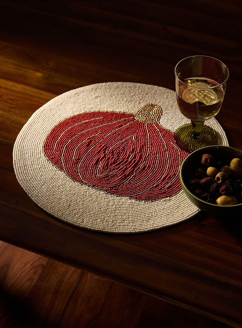 Pumpkin Bead Placemat Halloween Collection