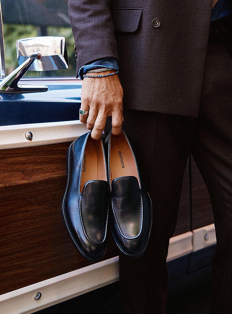 Black Venetian loafers Men product image (primary)
