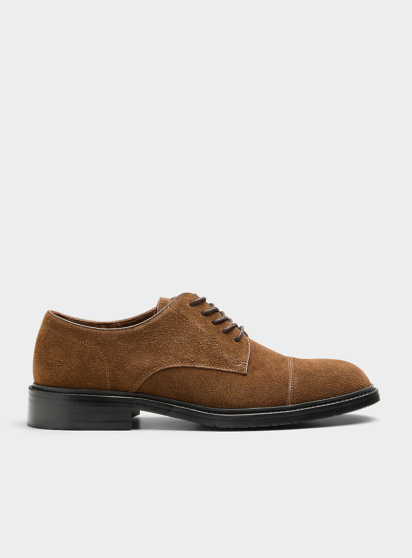 Suede Derby Shoes Men
