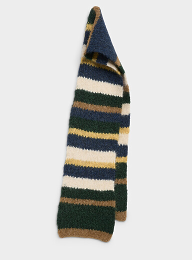Colourful-stripe thready scarf Imported from Seoul | Le 31 | Mens ...
