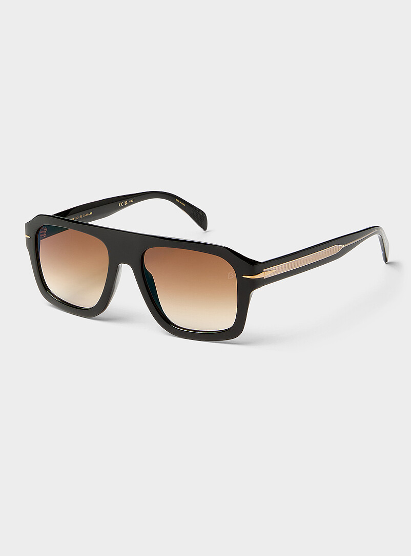 Black full aviator sunglasses product image (primary)