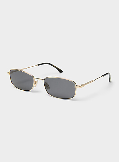 Narrow rectangular sunglasses